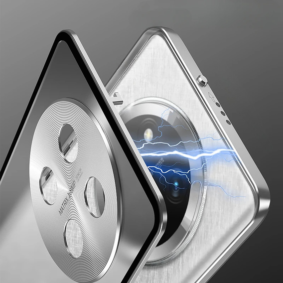 1 x Case for Honor Magic 7 Lite, Frame Case, silver