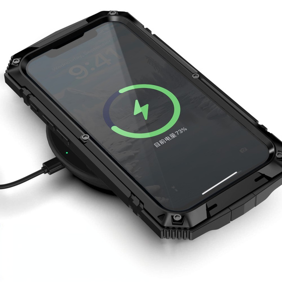 Armored case for iPhone 16E, R-JUST, black