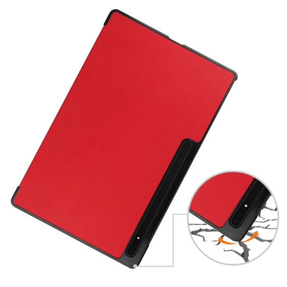 Case for Samsung Galaxy Tab S9 Ultra, Smartcase, red