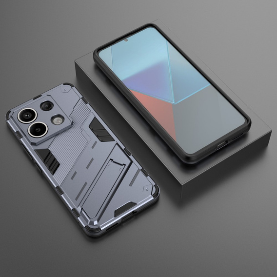 Case for Xiaomi Redmi Note 13 Pro 5G, Military kickstand, dark blue