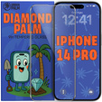 Diamond Palm Tempered Glass for iPhone 14 Pro