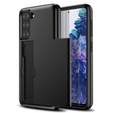 Case for Samsung Galaxy S21 FE, Sliding Card Holder, black