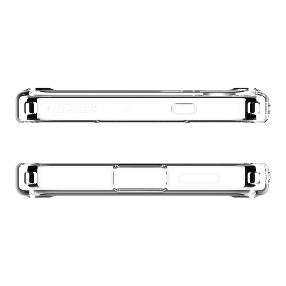 Spigen MagSafe Case for Samsung Galaxy S25, Ultra Hybrid, transparent / white + 9H Tempered Glass