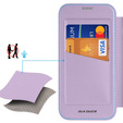 Dux Ducis case for iPhone 17, Skin X Pro, with flap, for MagSafe, purple