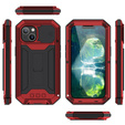 Case for iPhone 13, R-JUST CamShield Slide, armoured, red / black