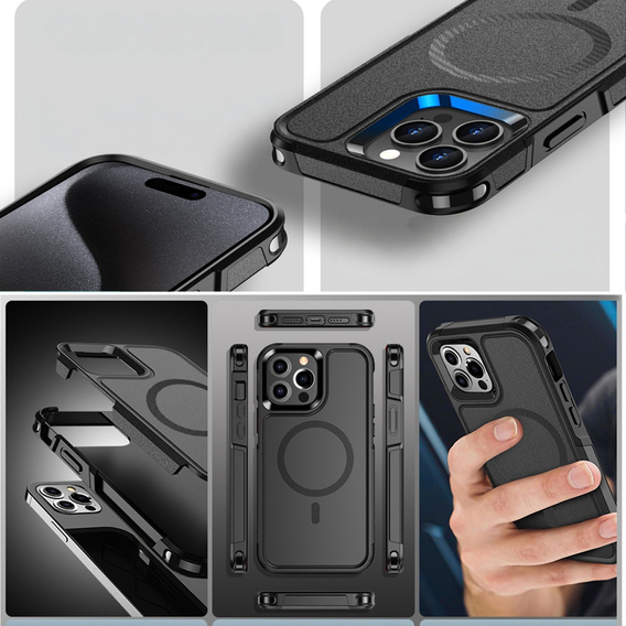 Case for iPhone 15 Pro Max, MagForce MagSafe, black
