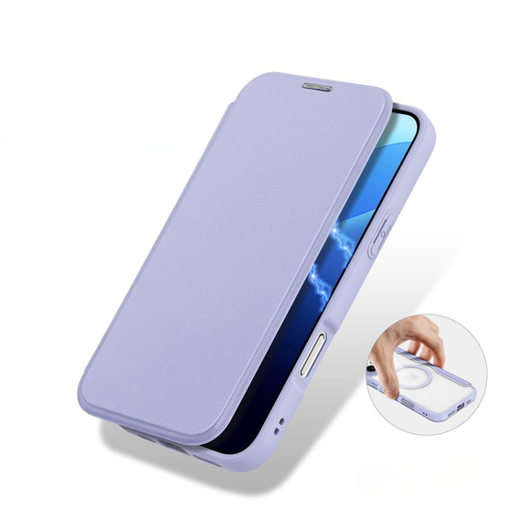Dux Ducis Case for iPhone 16 Pro Max, Skin X Pro, MagSafe, purple