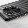 Case for OnePlus 12 5G, Fusion Twill Stripe, transparent / black