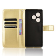 Flip case for Realme GT 6 / 6T, Crazy Horse Wallet, gold