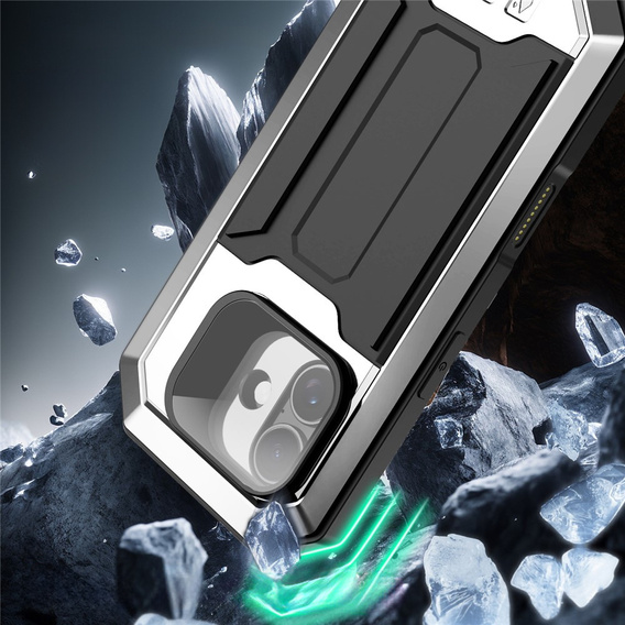 R-JUST armoured case with screen protector and stand for iPhone 17