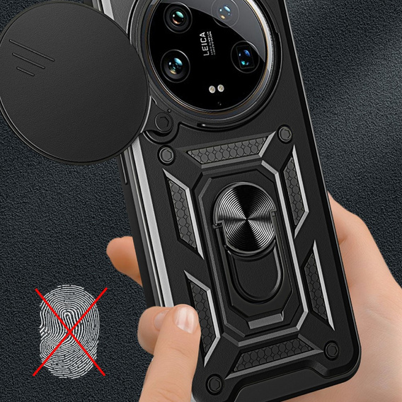 Case for Xiaomi 14 Ultra, CamShield Slide, black