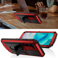 Armored case for Samsung Galaxy S23, R-JUST CamShield Slide, red / black