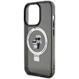 Karl Lagerfeld Ring Stand Karl & Choupette MagSafe Case for iPhone 15 Pro