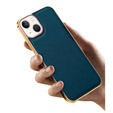 Case for iPhone 13, Cowhide Leather, green