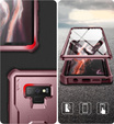 Armored case for Samsung Galaxy Note 9, Dexnor Full Body, red