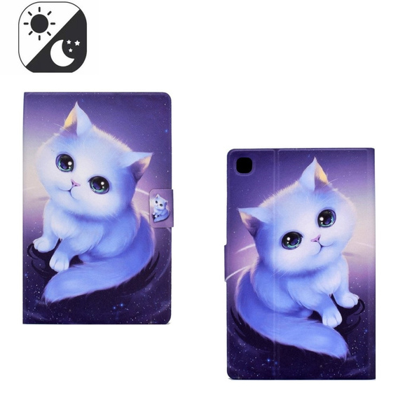Case for Samsung Galaxy Tab A7 Lite, with flap, cat