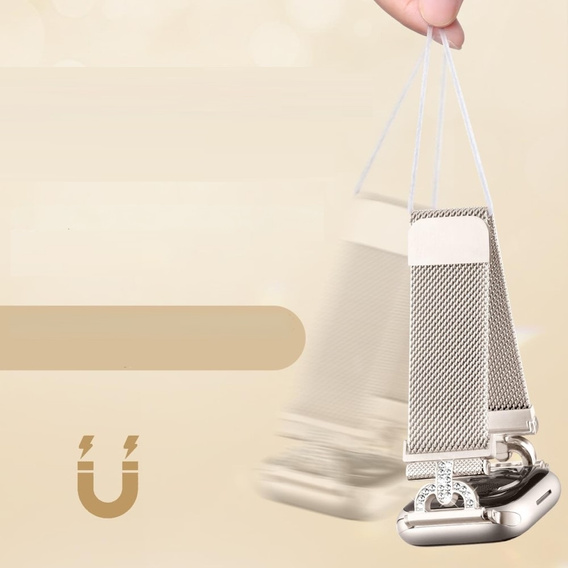 Milanese bracelet for Apple Watch 1/2/3/4/5/6/7/8/SE (38/40/41 MM) - Black