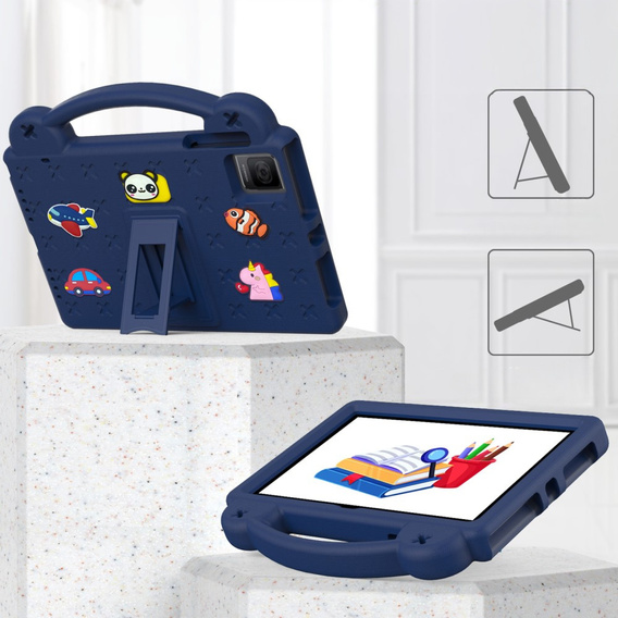 Children's case for T Tablet 5G, Cute Patterns, with stand, dark blue