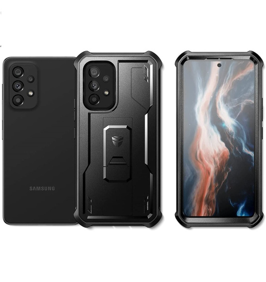 Armored case for Samsung Galaxy A53 5G, Dexnor Full Body, black