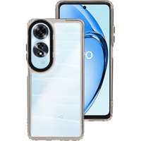 Case for Oppo A60, Fusion Hybrid, transparent / black