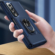 Armor Case for do Samsung Galaxy Z Fold 4 5G, Nox Case Ring, blue