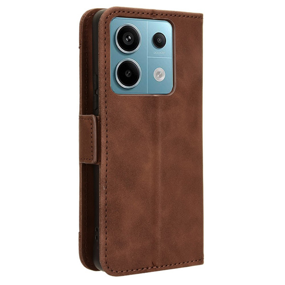 Flip case for Xiaomi Redmi Note 13 Pro 5G, Card Slot, brown