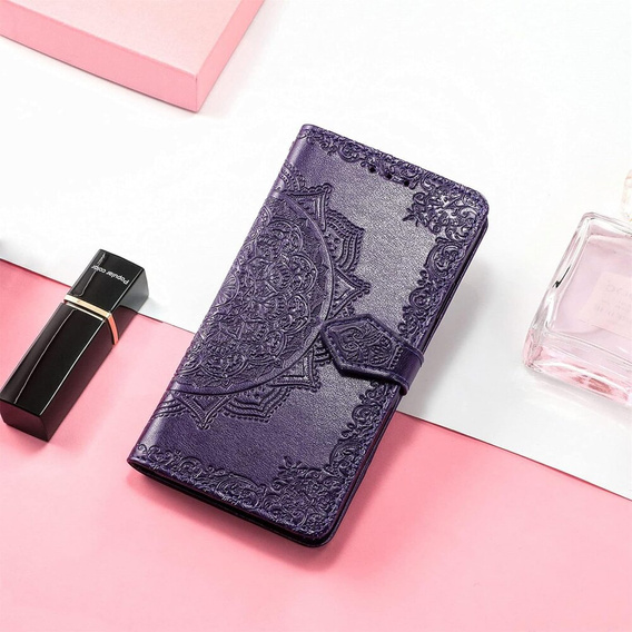 Flip case for Xiaomi Redmi 13, Mandala, purple