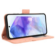 Flip case for Samsung Galaxy A55 5G, Card Slot, pink