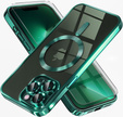 Case for iPhone 13 Pro, Electro MagSafe, green + Screen Glass