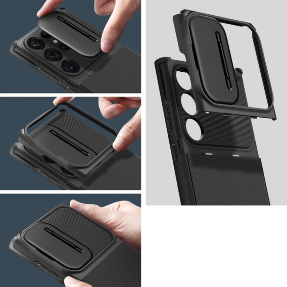 Spigen Optik Armor black case for Samsung Galaxy S23 Ultra
