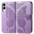 Flip case for Samsung Galaxy S25 Edge, Butterfly, purple