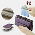 CASEME RFID Leather Wallet Case for Samsung Galaxy S26, purple