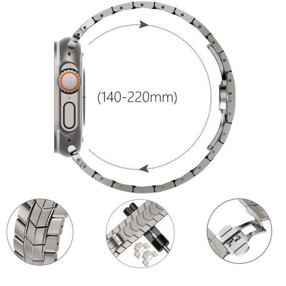 Bracelet for Apple Watch 1/2/3/4/5/6/7/8/9/SE/ULTRA/ULTRA 2 42/44/45/49MM, Titanium