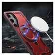 Case for Samsung Galaxy S24 FE, Military MagSafe, red