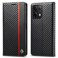 Flap case for Xiaomi Redmi Note 13 5G, Carbon LC.IMEEKE, black