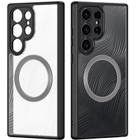 DuxDucis case for Samsung Galaxy S24 Ultra, Aimo case, for MagSafe, transparent / black