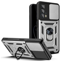 Case for Motorola Edge 20 Pro, CamShield Slide, silver
