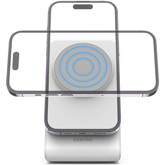 ERBORD Wireless Inductive Charger, 15W, White