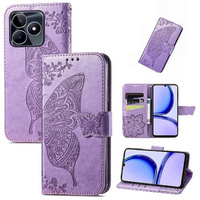 Flip case for Realme Note 50, Butterfly, purple