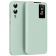 Flip case for Samsung Galaxy S25 Edge, Smart View Wallet, green