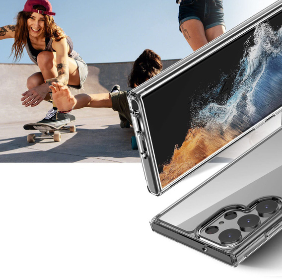 Case for Samsung Galaxy S23 Ultra, Fusion Hybrid, transparent
