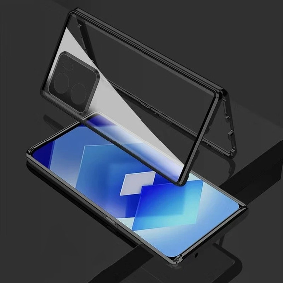 Case for Xiaomi Poco X7 Pro 5G, Magnetic Dual Glass, black