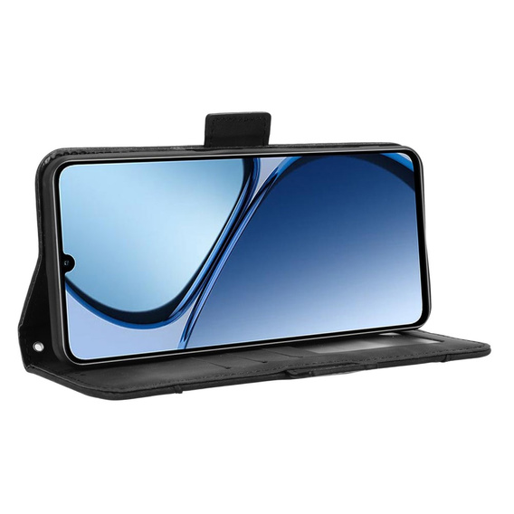 Flip case for Realme C63, Card Slot, black