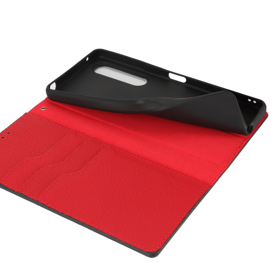 Leather case for Sony Xperia 1 VI, ERBORD Grain Leather, black