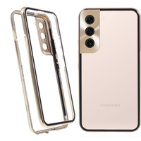 Case for Samsung Galaxy S21, Magnetic Dual Glass, gold