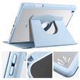 Case for iPad 10.2" 2021/2020/2019 (9/8/7 gen.), with stylus space, 360° rotatable, blue