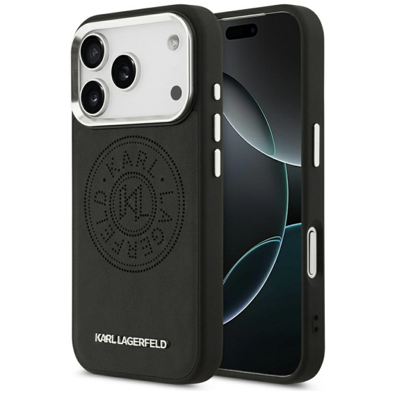 Karl Lagerfeld Point & Metal Logo MagSafe Case for iPhone 17 Pro Max