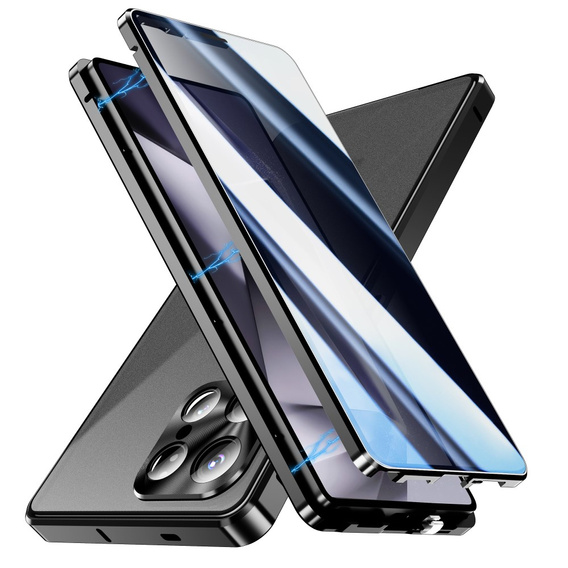Case for Samsung Galaxy S25 Ultra, Privacy Dual Glass, black