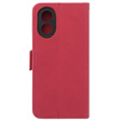 Flip case for Oppo A38 4G / Oppo A18 4G, Card Slot, red