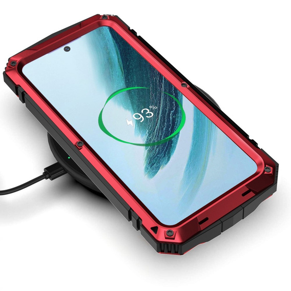Armored case for Samsung Galaxy S25+ Plus, R-JUST, red